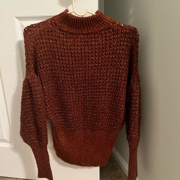 Express Copper Flecks Bell Sleeve Sweater - Picture 5 of 8